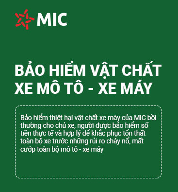 Bảo hiểm vật chất mô tô - xe máy