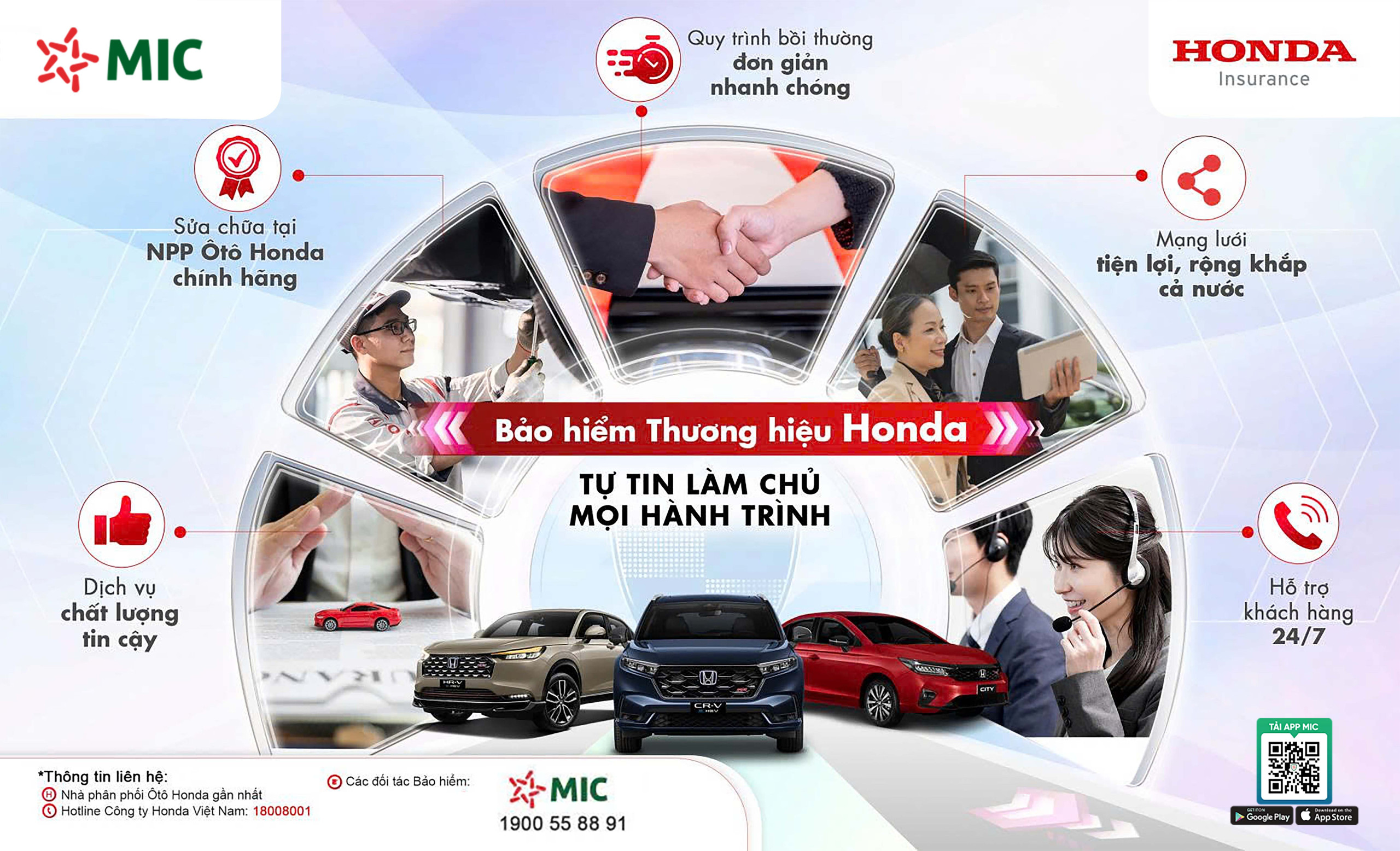 Bảo hiểm Quân đội hợp tác cùng Honda ra mắt Chương trình Bảo hiểm cho xe thương hiệu Honda