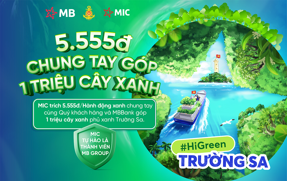MIC chung tay phủ xanh Trường Sa - Lan tỏa hành động xanh vì Biển đảo quê hương